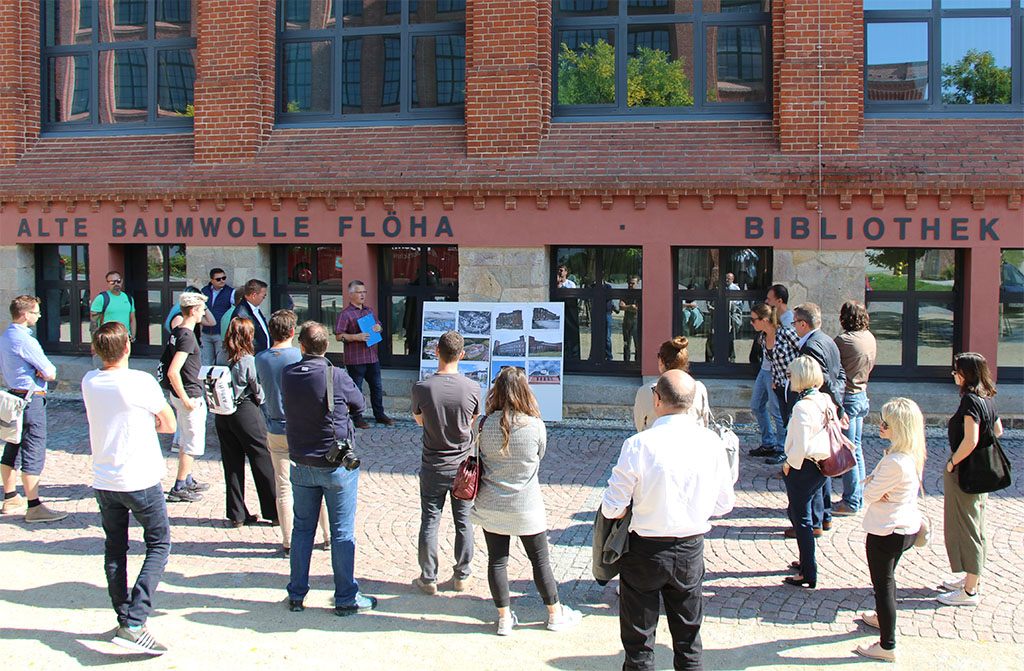 Internationaler Besuch im neuen Stadtzentrum