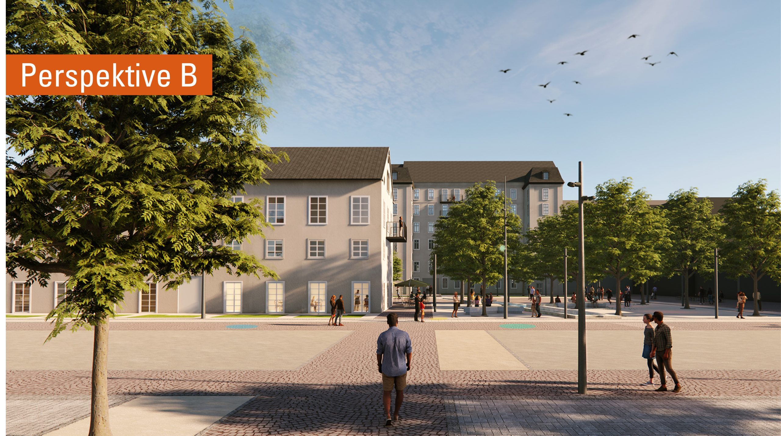 Perspektive B am Tag des Geländes