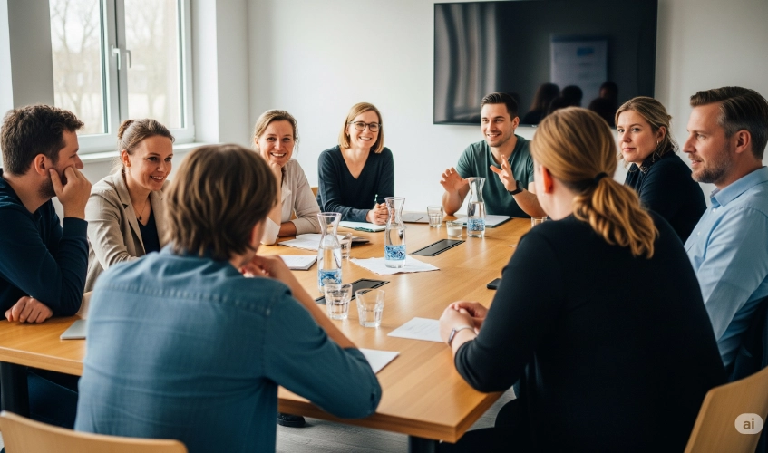 KI-Bild eines Meetings